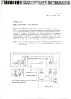Tandberg Serviceinfo-1969-71 - Service Manual